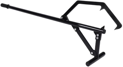 Dailygoods- Houten Hefboom 130 cm - Antislip Rubberen Greep - Verstelbare Kanteelhaak - Houthakkersgereedschap - Geschikt voor Boomstammen tot 25 cm