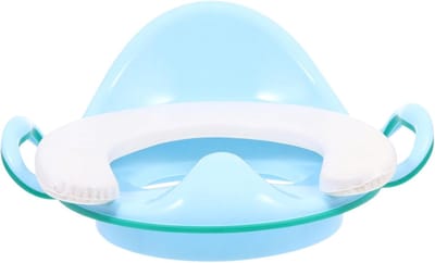Toiletverkleiner - Potty training seat - Zindelijkheidstraining - Met handvatten - 34 x 34 x 17 cm - Groen