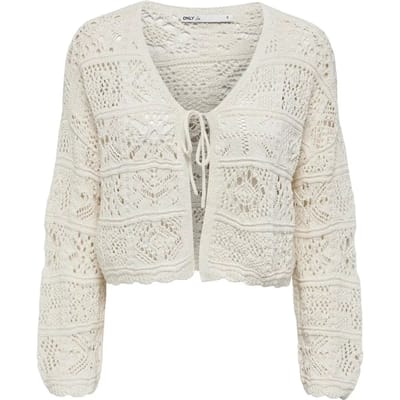 Gecropst vest van katoenmix model 'BEACH LIFE'