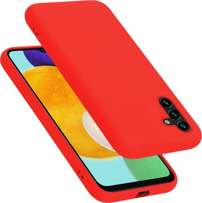 Cadorabo Hoesje geschikt voor Samsung Galaxy A13 5G in LIQUID ROOD - Beschermhoes gemaakt van flexibel TPU silicone Case Cover