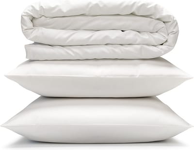 Yodormi - Dekbedovertrek - 100% biologisch katoen - Satijnweving - Premium enkeldraads - Instopstrook - Wit - 240 x 220