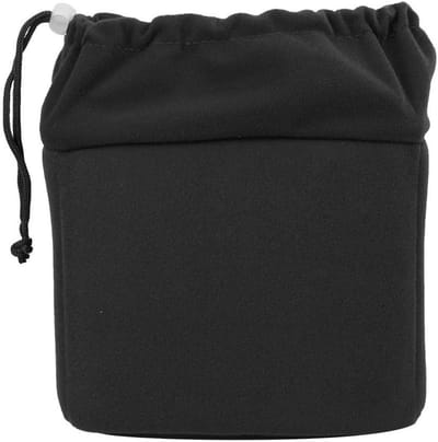 Waterdichte en Schokbestendige Camera Bag met Verstelbare Trekkoord voor DSLR Camera en Lenzen, Zwart, Nylon Ontwerp met Verdeelvak