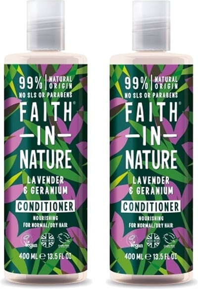FAITH IN NATURE - Conditioner Lavender & Geranium - 2 Pak