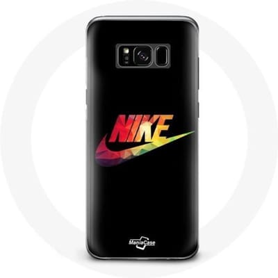 Coque pour Samsung Galaxy S8 plus Nike Logo Couleur fond noir