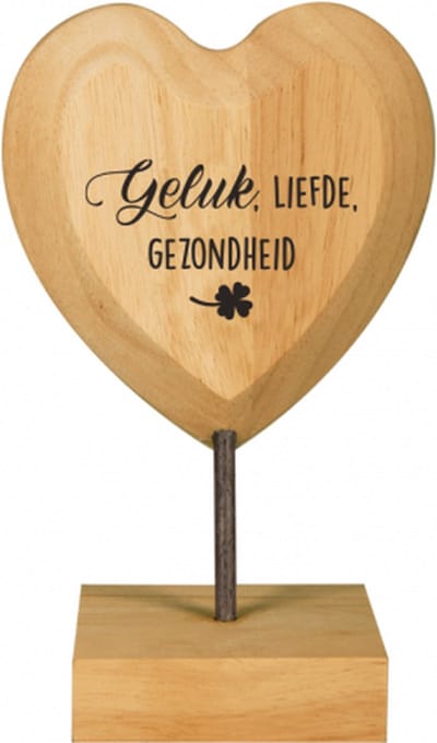 Hart - Geluk, liefde, gezondheid - Lint: Speciaal voor jou - Cadeauverpakking