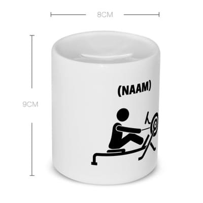 Akyol - roeien met eigen naam Spaarpot - Sport - roeiers - sport - 350 ML inhoud