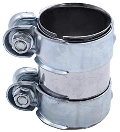 Pijpconnector met dubbele uitlaatpijpklem - Diameter 60 x 95 mm