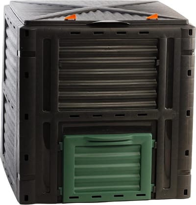 Compostbak - Tuincomposter - Afval verwerken - Snelle compostering - 450 liter - Zwart