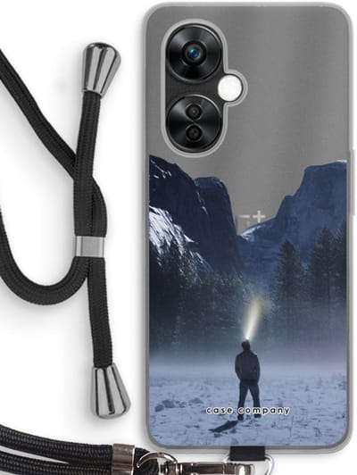 Case Company® - Hoesje met koord geschikt voor OnePlus Nord CE 3 Lite hoesje met Koord - Wanderlust - Telefoonhoesje met Zwart Koord - Bescherming aan alle Kanten en Over de Schermrand