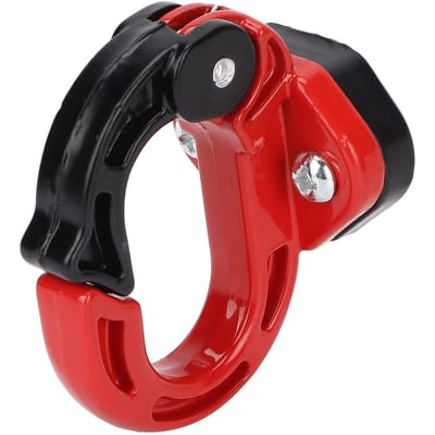 Crochet Porte-Bagages Casque Avant Moto Acier Alliage Aluminium Capacité de Charge 12kg pour Scooter Électrique(rouge