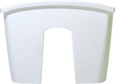 Prosperplast Plantenbak - kunststof - 58 cm - parel wit - bloembak voor railing