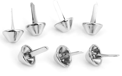 Allecto - Rivets voor Leer - 50 stuks - 15mm nickel - Ideaal voor handtassen en leerbewerking - Decoratieve nieten - Sterke bevestiging - Perfect v...