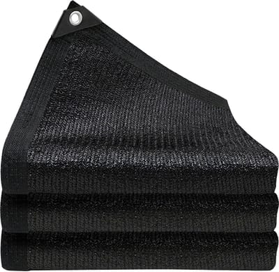 kogxscej Schaduwnet met ogen, 80% schaduwpercentage, uv-bestendig, ademend, licht en duurzaam, schaduwnet voor broeikas, tuin, schuur, outdoor.