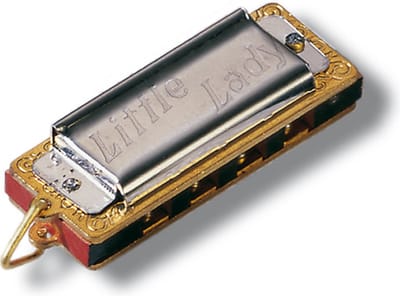 Hohner Mini mondharmonica Little Lady - topmerk - sleutelhangerlipje - bespeelbaar!