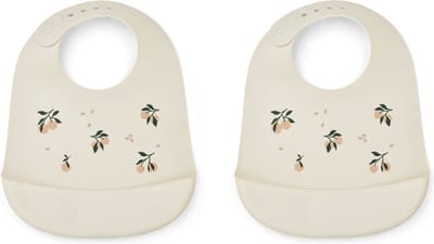Liewood Tilda Siliconen Slab 2 Pack | Peach / Sea Shell Mix