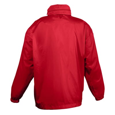 SOLS Kinderen Unisex Surf Windbreaker Jacket (waterbestendig en winddicht) (Rood)