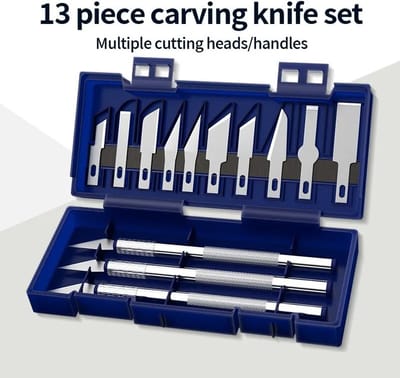 13 delige-Multifunctionele Hobby messen-Crafts Carving-Cutter Engraver vormbare, Art Tool Set-Scalpel-Set Hobby, Sjablonen, Kunst, Scalpel mesjes