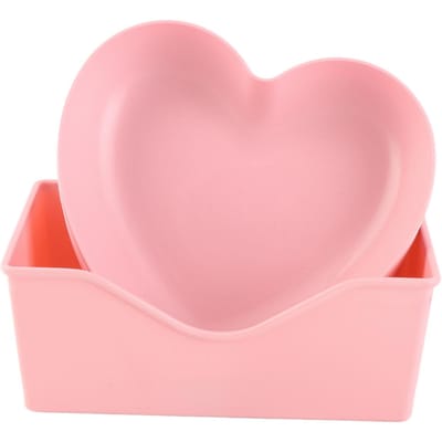 Serveerschaal Hartvorm Dinerbord Plastic Gemakkelijk schoon te maken Veelzijdig Keuken Servies voor Feest Bijeenkomst Bruiloft Type 2