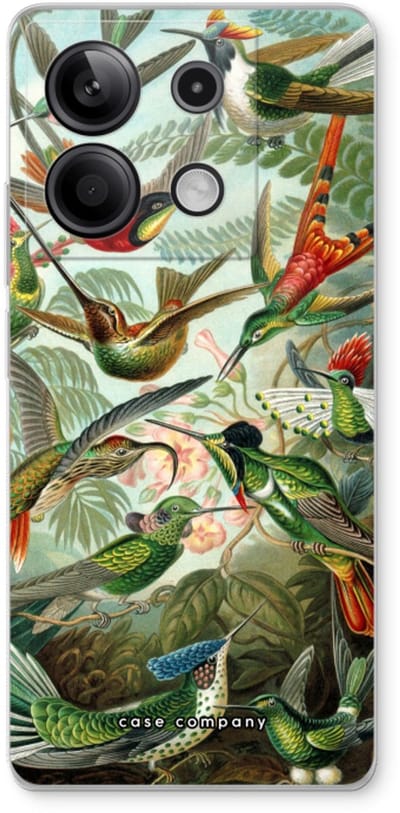 Case Company® - Hoesje geschikt voor Xiaomi Redmi Note 13 5G hoesje - Haeckel Trochilidae - Soft Cover Telefoonhoesje - Bescherming aan alle Kanten en Schermrand