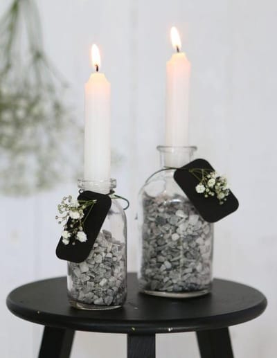 Kaars taps toelopend Wit 11cm hoog (set van 7 stuks)