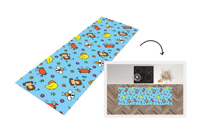 Keukenloper - Loper keuken - Dieren - Bijen - Patronen - 150x50 cm - Keukenloper vinyl