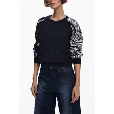 Desigual Zwart Polyester Dames Trui