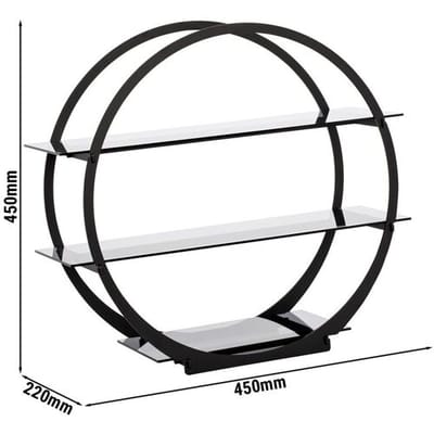 GGM Gastro Etagerie / Buffetständer - Ø 450mm - Schwarz Zwart
