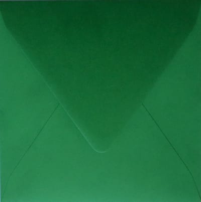 Gladde groene enveloppen A5 - 170 x 170 mm - 25 stuks - NK natgelijmde - 120 gram - Malmero - Netuno
