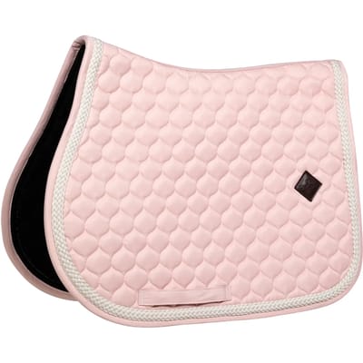 Kentucky Horsewear - Zadeldoek met gevlochten koord - Zadeldekje - Jumping - licht rose