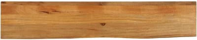 Massief Mango Houten Tafelblad met Natuurlijke Rand 140x30x3.8cm