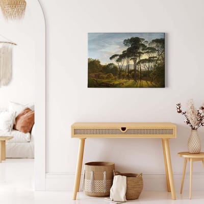 Canvas print DD123066 ItalianLandsca A.S. Création 0,7 x 0,5 m Groen Kantoor Hal/Gang Keuken Slaapkamer Woonkamer