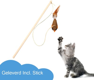 Katten speeltjes Catnip Katten Speelgoed Kattenspeeltjes Katten Hengel Muis Met Catnip – Bruin