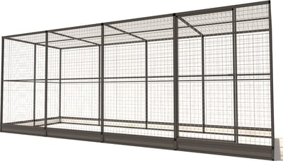 Wood Selections Volière Noa - Vogelkooi - vogelhuis voor buiten - papegaaienkooi - dierenverblijf - Vogelren - vogelverblijf