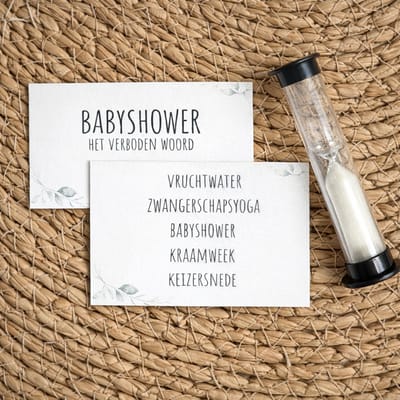 Babyshower 30 seconds - het verboden woord - woordenrace -