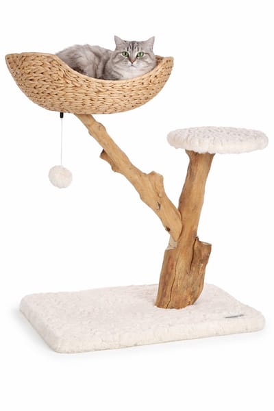 Krabpaal – Flamingo Design Line Carlito – krabpaal kat – krabmeubel – design krabpaal – 74,5x42x78 cm – beige