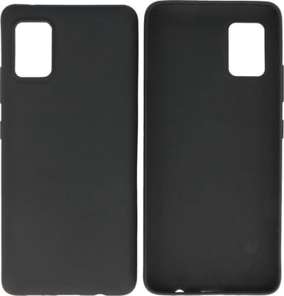 BackCover Hoesje Color Telefoonhoesje voor Samsung Galaxy A51 5G Zwart