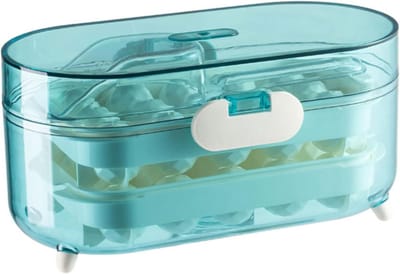Ijs Maken Container - Opslag Box - Drank Koelen - Geur Vrij - 25 cm - Blauw