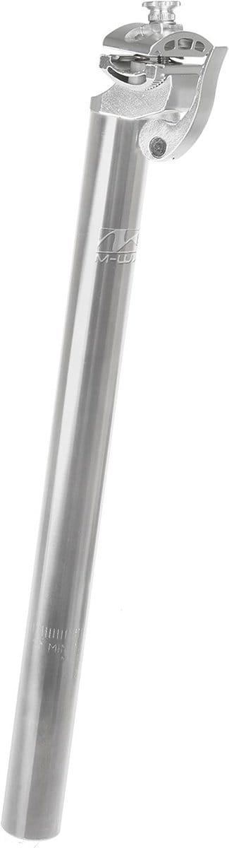 Zadelpen - Fietszadelhouder - Snelle Zadelwissel - Aluminium Constructie - 350mm x 27.2mm - Zilver