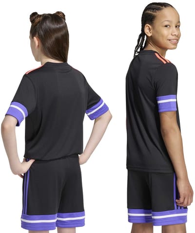 Adidas F50 JSY Y kinder voetbal T-shirt zwart paars - Maat 134/140