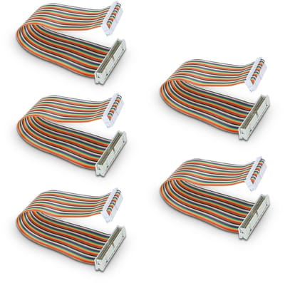 Dailygoods - Dailygoody - GPIO Kabel - Male to Female Jumper Wire - 20cm - Raspberry Pi - 5 Stuks - Geschikt voor elektronica - Kleur: multi