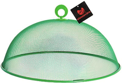Alessandro Voedselkap - rond - 30 cm - groen- metaal - vliegenkap - tegen insecten - foodcover
