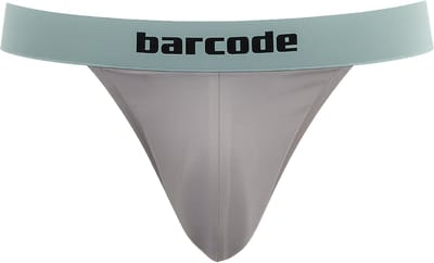 Barcode Berlin Basic Suspender Eros Grey-Mint - MAAT S - Heren Ondergoed - String voor Man - Mannen Thong