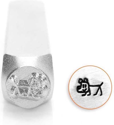 Slagstempel Stokfiguur hond | Hoogte 6mm