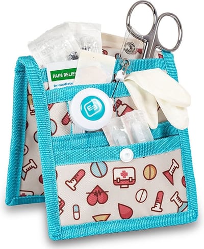 Keen's Elite Bags - Tasorganizer - Organiser voor tijdens de bevalling - Voor japonnen of pyjama's - Lichtblauwe print