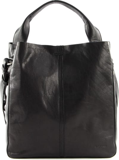 SADDLER Leren Handtas Schoudertas Elsa Tote Bag Black Zwart