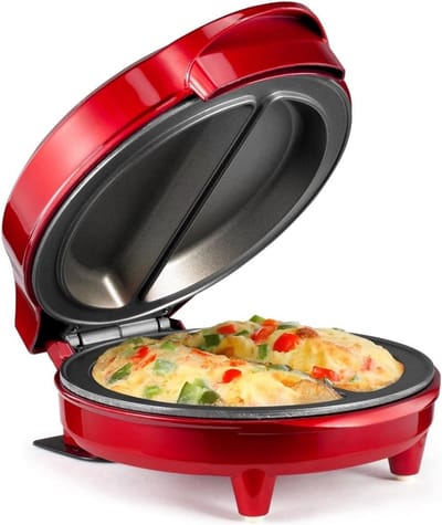 Elektrische Omelet Pan voor 2 Omeletten - RVS - Snel en Makkelijk Ontbijt
