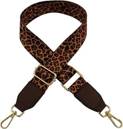 Verstelbare Schouderband met Luipaardprint voor Dames, Breed en Comfortabel, 3.8 cm, Ideaal voor Handtassen en Schoudertassen
