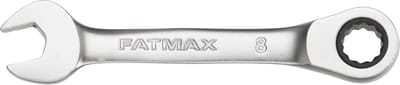 Stanley - FATMAX Stubby Ringsteeksleutel met ratel 8mm - Steeksleutel - Sleutelgereedschap - 1 Stuk(s)