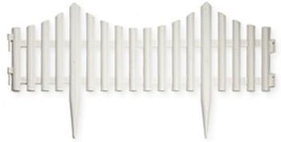 PlasticForte Flexibele borderrand/hekje - 60 cm - wit - kunststof