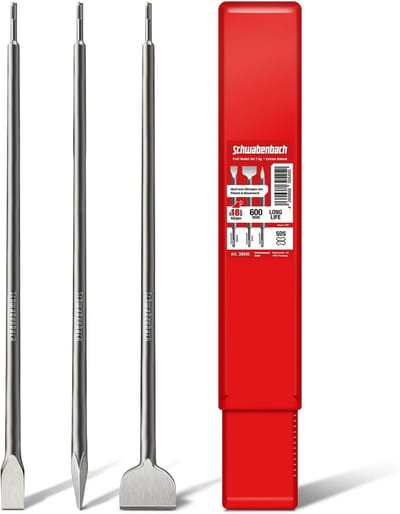 3-Delige SDS Plus Beitels Set - Beton & Steenslag Gereedschap